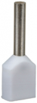 Em Group TID2x0,5L8 Izoliuota kabelio antgalis TID 2x0,5mm2/8mm baltai alavuotas TID2x0,5L8 /100vnt/