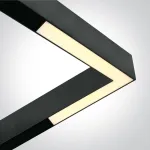 25W LED &scaron;viestuvas į magnetines sistemas MAXI, juodas, 3000/4000K, 48V, 120&deg;, 42100EL/B/V