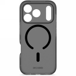 &bdquo;Decoded DropTec&ldquo; skaidrus galinis dangtelis &bdquo;MagSafe&ldquo; dėklas, skirtas &bdquo;iPhone 17 Pro&ldquo; - juodas