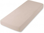 Riposo PREMIUM satino paklodė su guma Taupe 200x200 cm