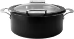 Buffet heater with window, juodas