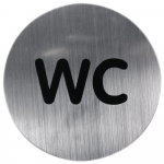 Durų ženklas RIDDER WC Matinis chromas