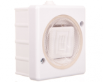 Kos Elektro System 140401 TROL Vienas hermeti&scaron;kas jungiklis IP44 baltas 140401