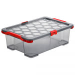 Dėžė su dangčiu Evo Total Rotho 59x39.5x18.5cm/30L permatoma/pilka