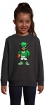 Vaiki&scaron;kas juodas džemperis Me&scaron;kinas su kamuoliu