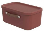 Dėžė su dangčiu ir rankenomis Maloja Rotho 39.5x26.5x17.7cm/12L Iron Raudona