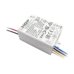 10W LED maitinimo &scaron;altinis, baltas, 2,5-45V, 150-500mA, IP20, PUSH/DALI, KGP-10D