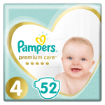 Pampers Sauskelnės Premium Care 4 52 vnt