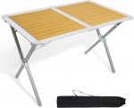 TIMBER RIDGE sulankstomas kempingo stalas, aliuminis, 110 &times; 70 cm, 4&ndash;6 asmenims