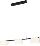 24W LED pakabinamas &scaron;viestuvas AUSTIS, juodos/baltos sp., 3000/4000/6000K