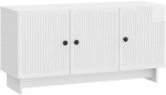 TV staliukas Televizoriaus spintelė Itin blizgi balta 99 x 34,5 x 50 cm