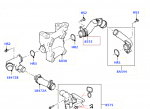 LAND ROVER Discovery Sport, RR Evoque ir E Pace termostato vamzdis Originalus LR184620