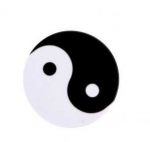 iLike Universal Pop Holder Yin Yang Juodas Baltas
