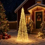 Kalėdinės eglutės girliandos su 10 LED 1550 LED &Scaron;ilta balta