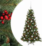 Dirbtinė kalėdinė eglutė su rutuliuku 120 cm 150 LED