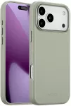 Dėklas Accezz MagSafe odinis galinis dangtelis, skirtas iPhone 17 Pro Max – &scaron;viesiai pilkas
