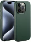 Dėklas Accezz MagSafe odinis galinis dangtelis, skirtas iPhone 15 Pro &ndash; kedro žalia