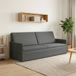 3 vietų sofa Tamsiai pilka 220 x 81 x 82 cm Audinys