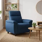 Sofa Mėlyna 95 x 90 x 95 cm Audinys