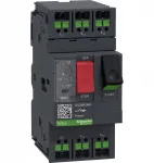 Schneider Variklio jungiklis TeSys Deca 3P AC-3/AC-3e 1&ndash;1,6 A termomagnetinis snap-in gnybtai mygtukas (GV2ME06A)