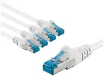 Goobay CAT 6A kabelis krosowy, S/FTP (PiMF), 2 m, balta, komplektas 5 - Długość kabla 2 m (RB67546)