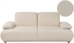Beliani Trivietė sofa NACKA, buklė audinys, smėlio spalvos