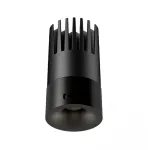 12W LED įleidžiamas/užglaistomas &scaron;viestuvas, juodas, 2700K, 25399-27