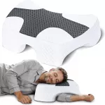 SAHEYER ergonominė pagalvė miegui ant &scaron;ono su 4 angomis rankoms ir atminties putomis