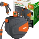 COIL automatinė sieninė sodo žarnos ritė, 25 m žarna ir 2 m tiekimo žarna, C0913