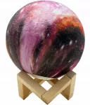 Bez Marki Lampka Nocna 3D Księżyc Moon Lamp Dziecięca Light LED Kula Galaktyka USB