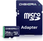 DIGIERA 256 GB Micro SDXC atminties kortelė, UHS-I, 100 MB/s, C10, U3, V30, DGCT100256