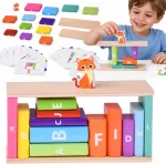 Dėlionė Jokomisiada Wooden Balance Puzzle Game with a Cat - Tasks and Challenges ZA6243