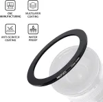 77 mm - 62 mm žiedų mažinimo filtro adapterio žiedas, 77 mm į 62 mm filtro adapterio žiedas nuo fotoaparato objektyvo su 77 mm filtro sriegiu iki 62 mm filtro žiedo