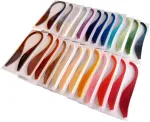 Odetojoy quilling juostelės 5mm popieriaus quilling rinkinys vientisos spalvos žvaigždžių origami popierius "pasidaryk pats" rankų darbo paprastas quilling popierius filigrano juostelės (persikų rožinė)