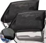 Rundago 2 vnt. saulės apsaugos automobiliui kūdikiui, universalus saulės skydelis automobiliui su uv apsauga, apsauga nuo kar&scaron;čio, elastinga saulės apsauga automobiliui vaikams &scaron;oniniam langui, apsauganti kūdikius, vaikus, suaugusius ir naminius gyvūnus