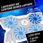 Klim&reg; Wind ne&scaron;iojamas au&scaron;intuvas &ndash; parduota daugiau nei 500 000 vienetų &ndash; ne&scaron;iojamojo kompiuterio au&scaron;inimo padėklas &ndash; maitinamas Usb &ndash; stabilus ir tylus &ndash; 4 ventiliatoriai &ndash; ne&scaron;iojamojo kompiuterio au&scaron;intuvas, skirtas Pc, Mac, XBOX, Ps4-15-17 colių &ndash; ...