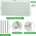 Sieninė panelė, įrankių sienelė 122 x 61 cm, sieninės panelės įrankių laikiklis, lentjuostinė sienelė, perforuota lenta, perforuota lenta, tvirtinama prie sienos, tvarkinga dirbtuvėse, sandėlyje, rūsyje, prie darbo stalo, garaže, parduotuvėje