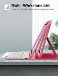 Klaviatūra Klaviatūros dėklas Ipad 10/11 kartai su belaidžiu ry&scaron;iu (begonijos raudonumo)