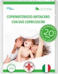 Čiužinys Allergosystem Antialerginis Čiužinio Užvalkalas 100% Medvilnė 170 x 200 x 20 cm + 2 Pagalvių Užvalkalai 50 x 80 cm