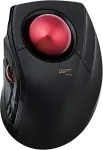 Kilimėlis Elecom Trackball pelė M-dpt1mrxbk, laidinė, belaidė ir Bluetooth, skirta žaidimams, didelio na&scaron;umo rubininis rutuliukas, pažangus reagavimas, 8 programuojami mygtukai, sklandus slinkimas, ypač didelė, Deft Pro, juoda