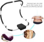 Abdominalinis treniruoklis Ab Roller, skirtas preso treniruotėms, fitneso įranga, skirtas atsilenkimams, skirtas treniruotėms namuose, biure ar sporto salėje