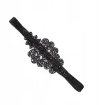 Galvos juosta nuo prakaito Balta Rhinestone Miss moterims