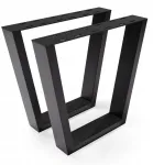 Noggi Metalinės stalo kojos, skirtos lofto, industrinio stiliaus stalui, V formos, 2 vnt., 44x40cm