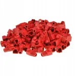 Apsauginis gaubtelis Rj45 ki&scaron;tukui, raudonas, 100 vnt.