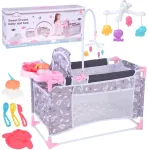 Rinkinys lėlėms 2in1 &ndash; lovytė ir maitinimo kėdutė