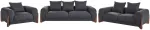 Sofa Beliani 6 vietų poilsio baldų komplektas VINLIDEN, juodas