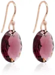 Marmara Sidabriniai auskarai &bdquo;Tender Oval (Amethyst)&ldquo; su Swarovski&reg; kristalais
