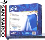 Gre fpr352 apvalus baseino įdėklas - skersmuo 3,50 m x auk&scaron;tis 1,20 m - mėlynas