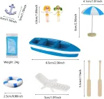 Paplūdimio mikro peizažo paplūdimio dekoracijos miniatiūrų rinkinys miniatiūrinės paplūdimio dekoracijos mini gulto kėdės dekoracija maža mini gulto kėdė paplūdimio kėdė mini paplūdimio dekoracijos "pasidaryk pats" sodo smėlio dėžei plaukimo