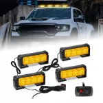 Led diodiniai &scaron;vyturėliai stroboskopai įspėjamieji žibintai 12v 24v strobo kpl